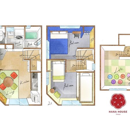 Hana House Tokyo - Private House, Full Kitchen, Kids Room Eksteriør billede